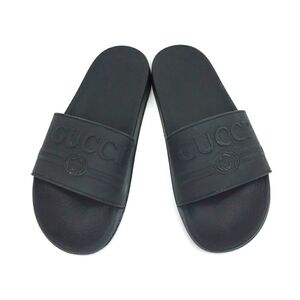 GUCCI Logo Slide Sandal sz 6G